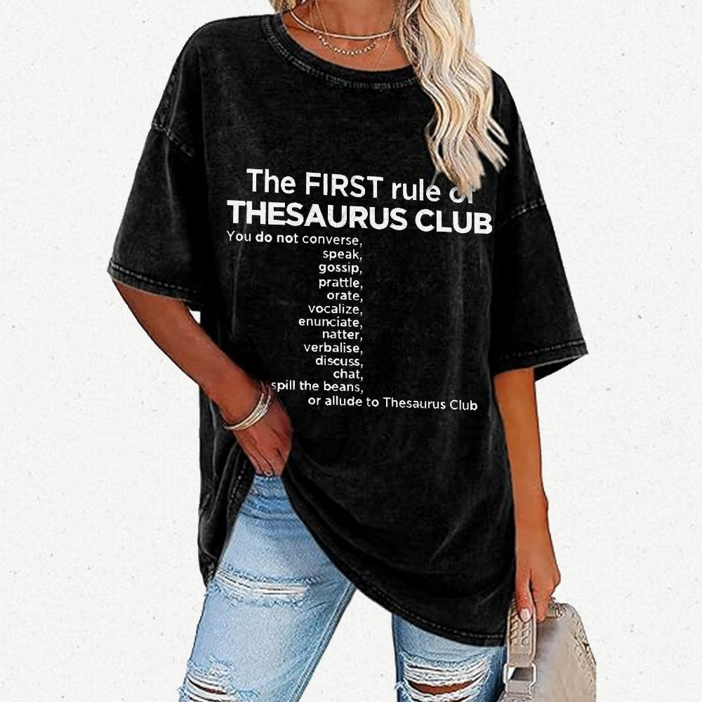 Thesaurus Club Confidential Vintage Distressed T-shirt