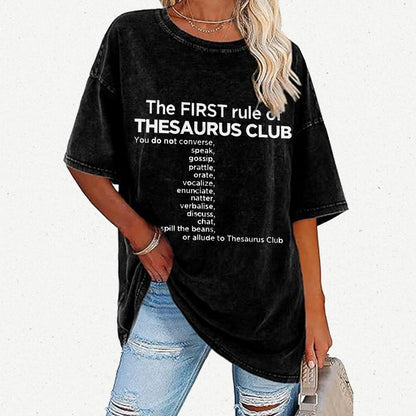 Thesaurus Club Confidential Vintage Distressed T-shirt
