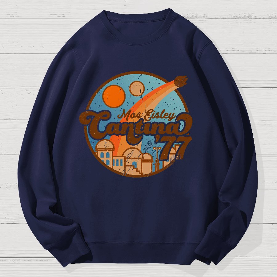 Vintage Hangout 77 Geek Cotton Sweatshirt