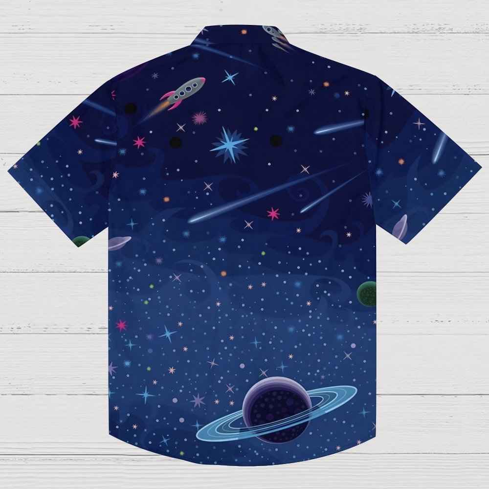 Galaxy Planet Series Print Geeky Shirt