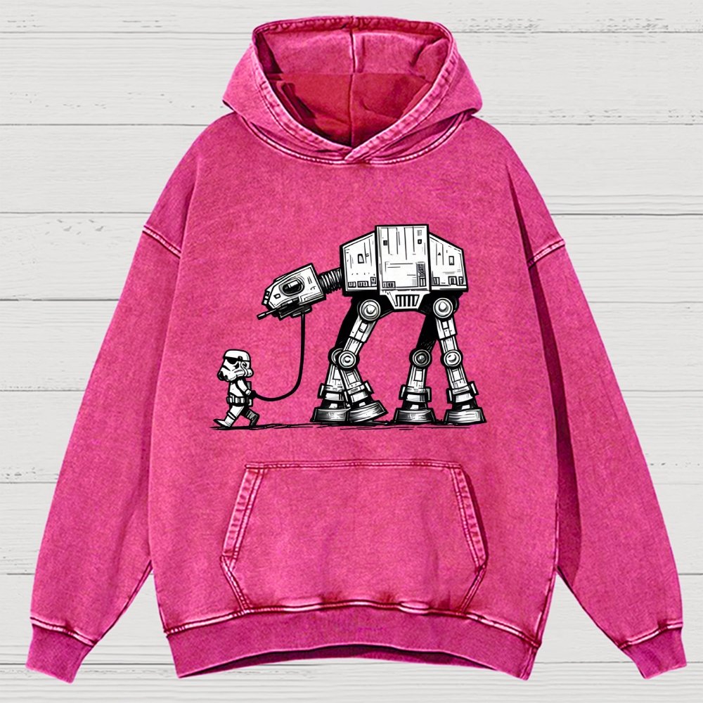 Cosmic Robot Dog - Planetary Skirmishes Vintage Distressed Hoodie