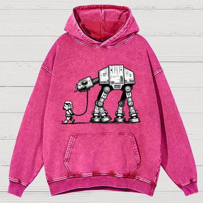 Cosmic Robot Dog - Planetary Skirmishes Vintage Distressed Hoodie