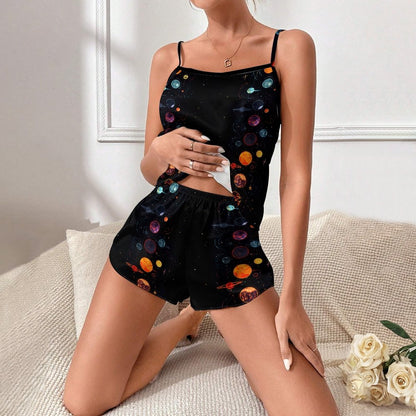 Astroplanet  Women's Geek Suspender Cami Set