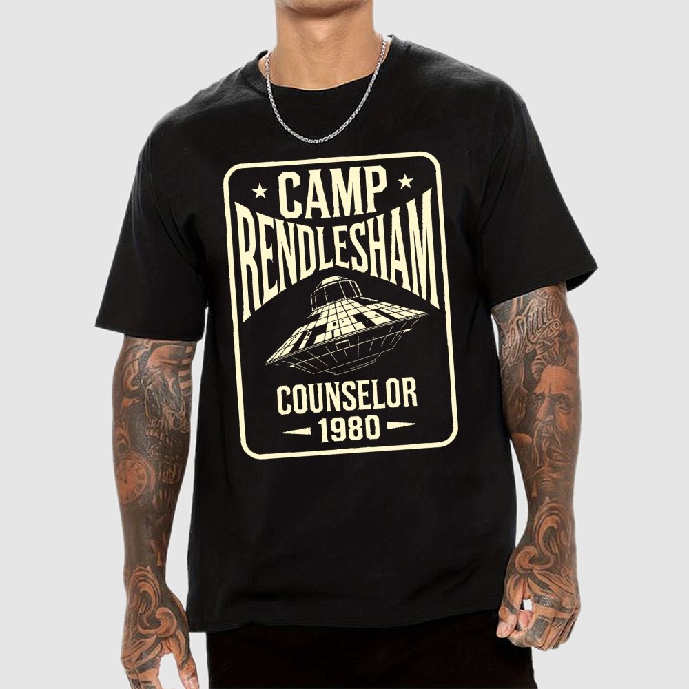 Camp Rendlesham Counselor 1980 UFO Unisex Geek T-Shirt