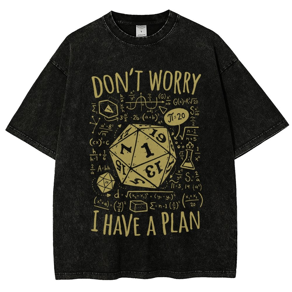 I Have A Plan Vintage Distressed T-shirt