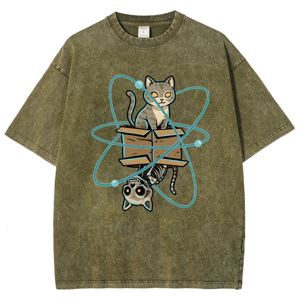 Schrodinger's Pet Vintage Distressed T-shirt