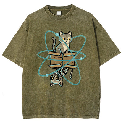 Schrodinger's Pet Vintage Distressed T-shirt