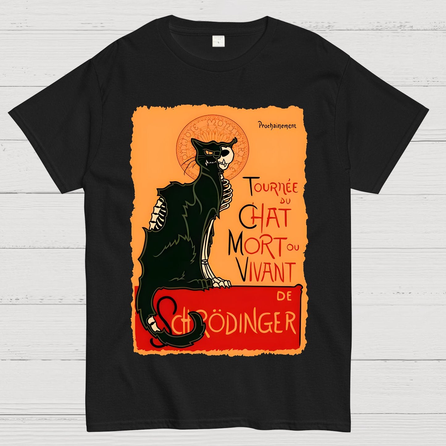 Le chat noir de Schrödinger Geek T-Shirt
