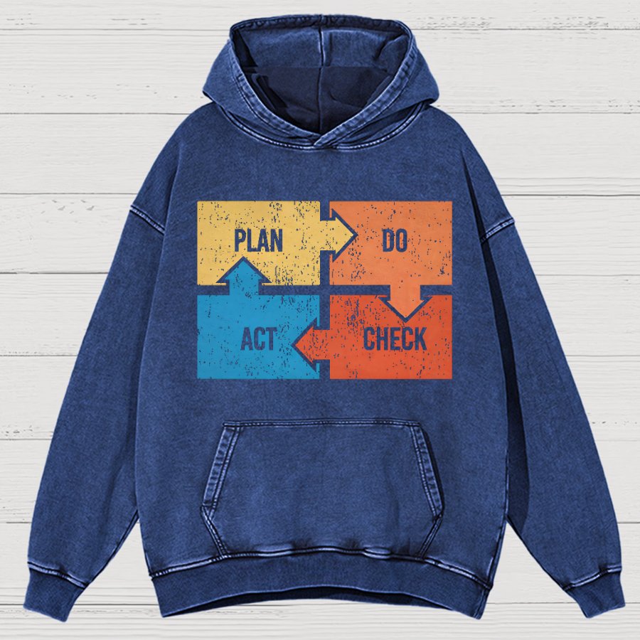 Deming Funny Vintage Distressed Hoodie