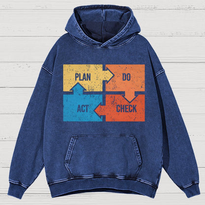 Deming Funny Vintage Distressed Hoodie