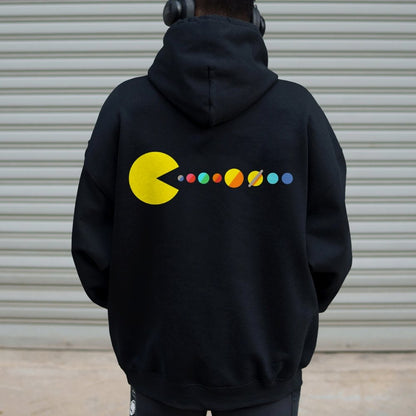 Mister Universe Printed Back Unisex Cotton Hoodie