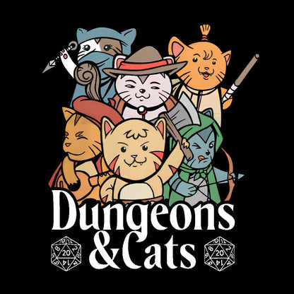 Dungeons and Cats Washed Long Sleeve Tee
