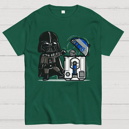 Galaxy Advanced Trash Can Geek T-Shirt