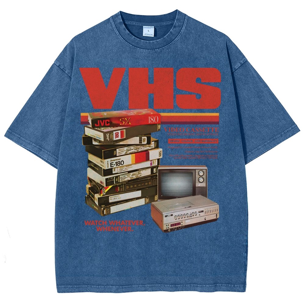 Vintage VHS Tapes  Vintage Distressed T-shirt