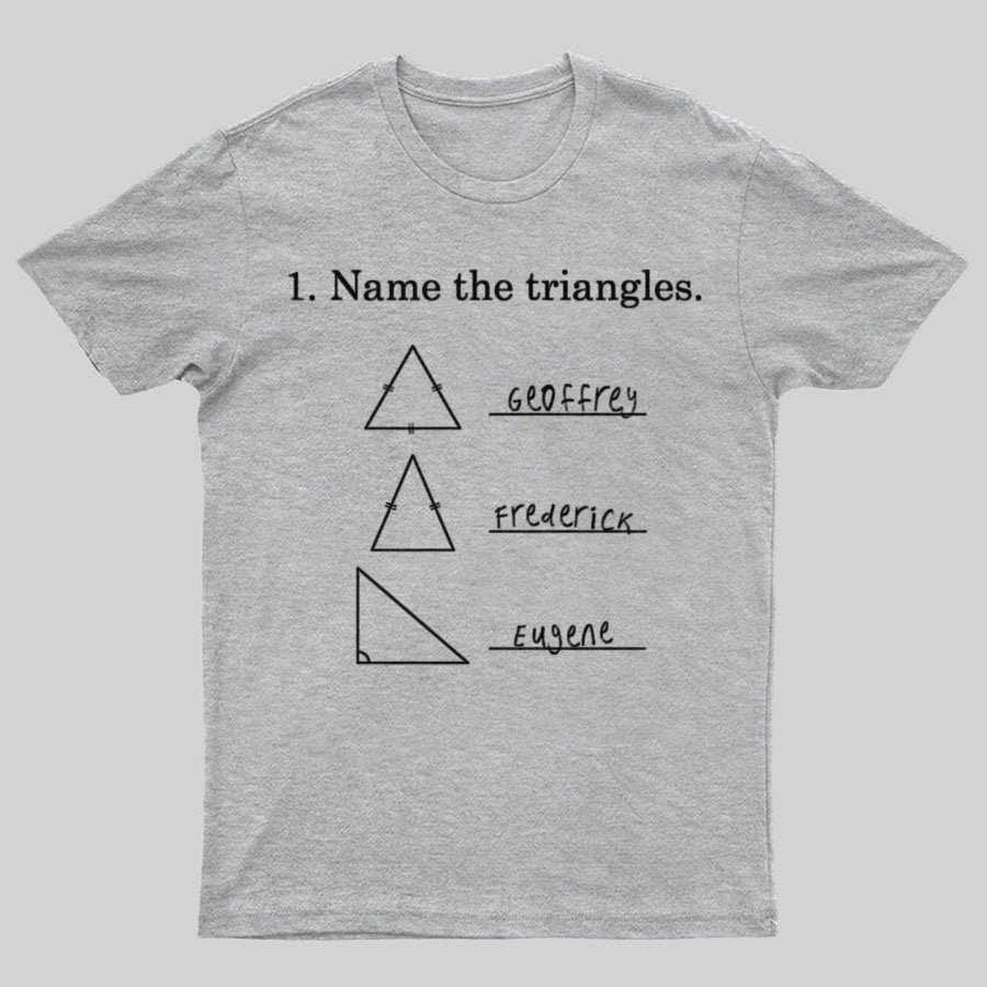 Triangular naming Math Funny Nerd T-Shirt