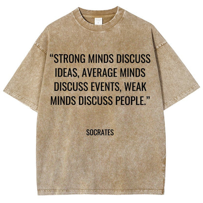 Socrates Quotes Vintage Distressed T-shirt