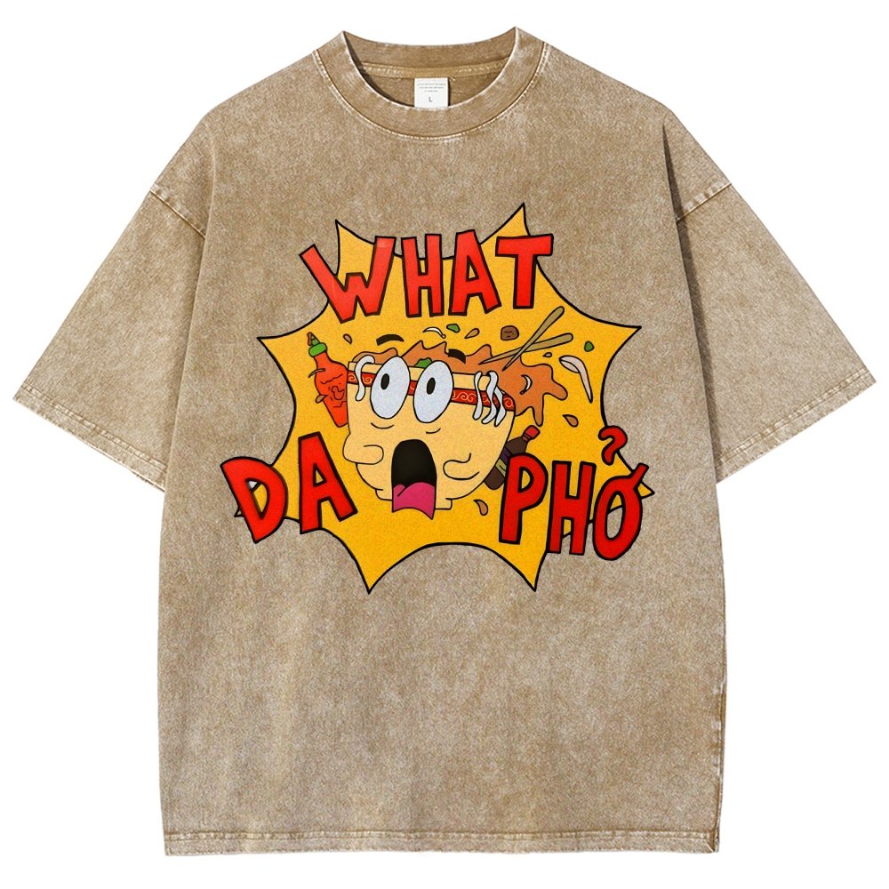 What Da Pho?Vintage Distressed T-shirt