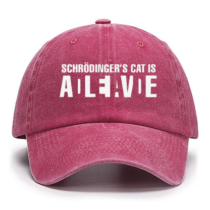 Schrödinger's Cat Adleiavde Geek Science Cotton Hat