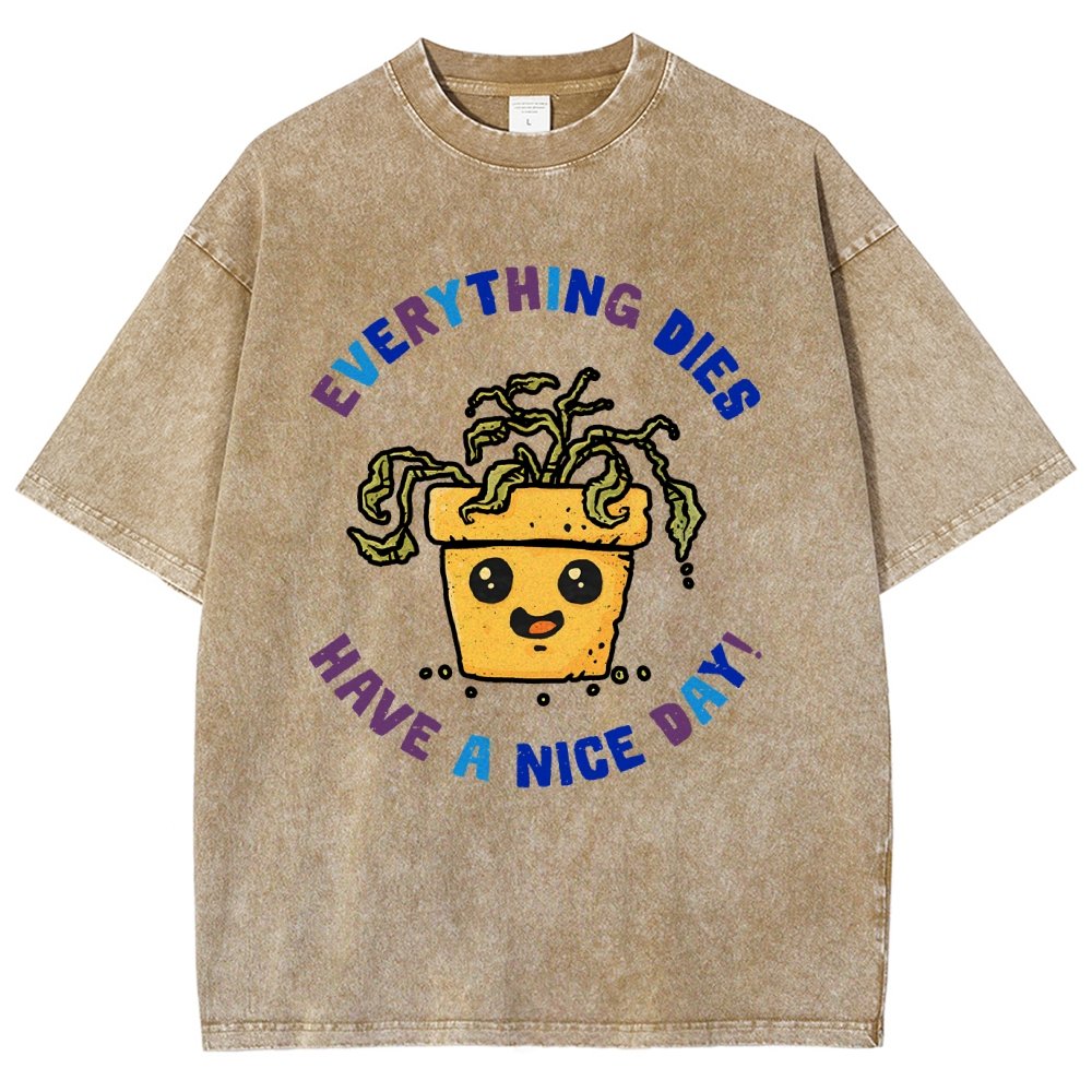 Everything Dies Vintage Distressed T-shirt