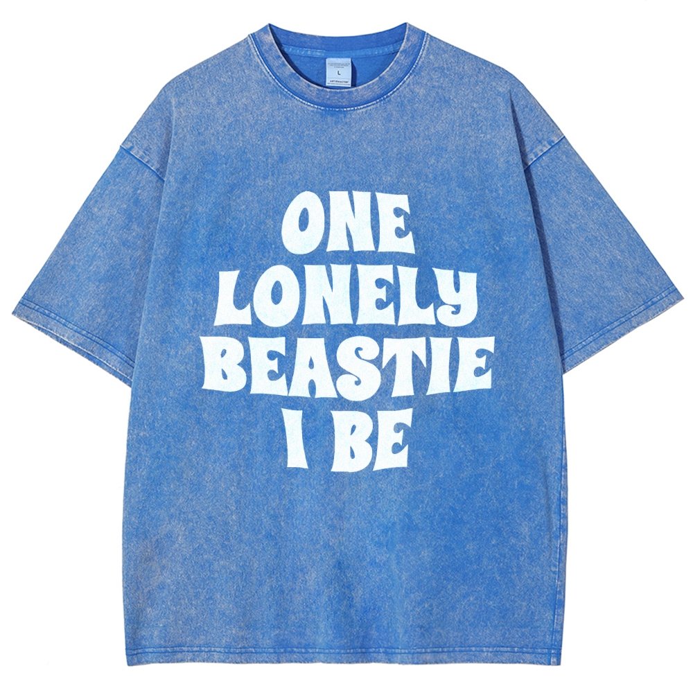 One Lonely Beastie I Be Vintage Distressed T-shirt