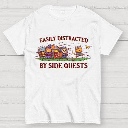 Easily Distracted By Side Quests Geek T-Shirt