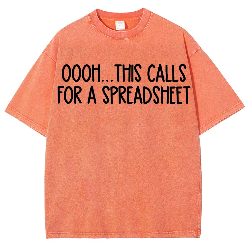 Oooh This Calls For A Spreadsheet Vintage Distressed T-shirt