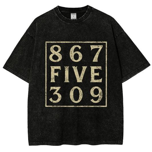 Music 867 Five 309 80S Pop Music  Vintage Distressed T-shirt