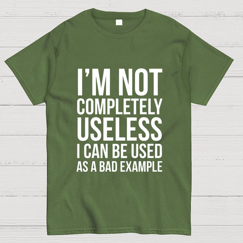 I'm Not Completely Useless Art Print Geek T-Shirt
