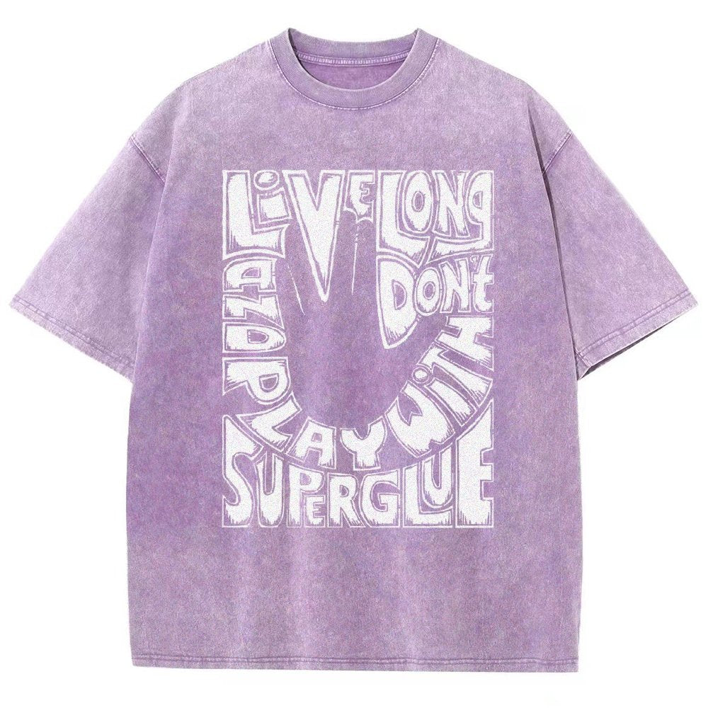 Don't Play With Superglue Vintage Distressed T-shirt