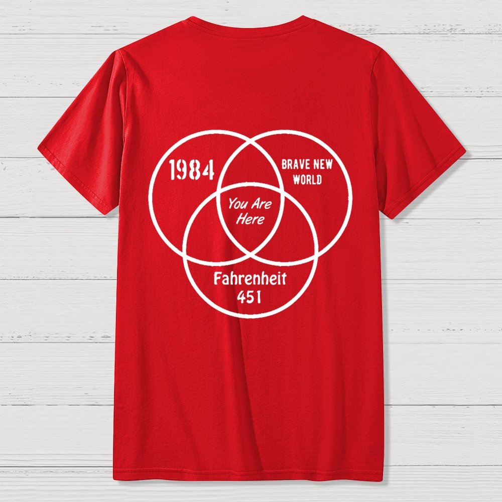 You Are Here Front And Back Printing Geek T-Shirt