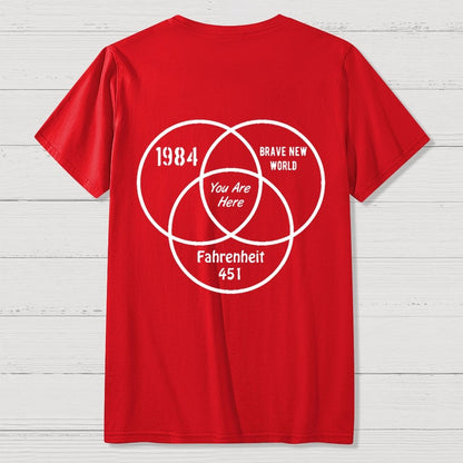 You Are Here Front And Back Printing Geek T-Shirt