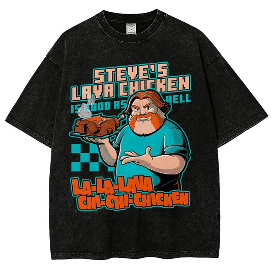 Steve's Lava Chicken Vintage Distressed T-shirt