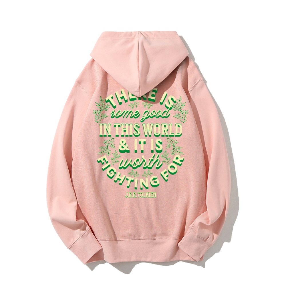 There is Some Good in This World Printed Back Unisex Cotton Hoodie