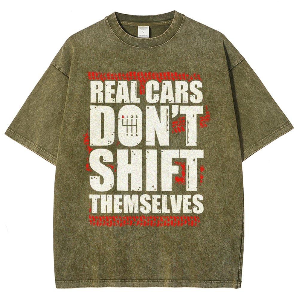 Manual Transmission Gearhead Vintage Distressed T-shirt