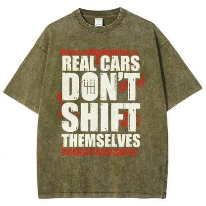Manual Transmission Gearhead Vintage Distressed T-shirt