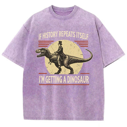 I'm Getting a Dinosaur Vintage Distressed T-shirt