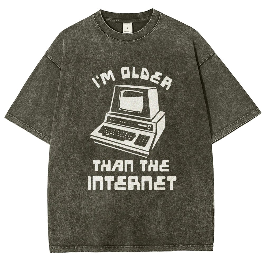 I Am Older Than The Internet Vintage Distressed T-shirt