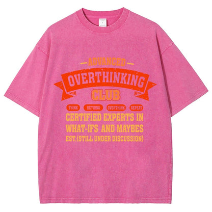 Overthinking Mode ON! Vintage Distressed T-shirt