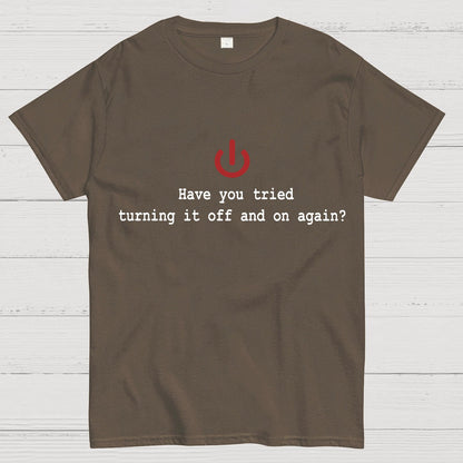 Turning it off and on again Geeky T-Shirt