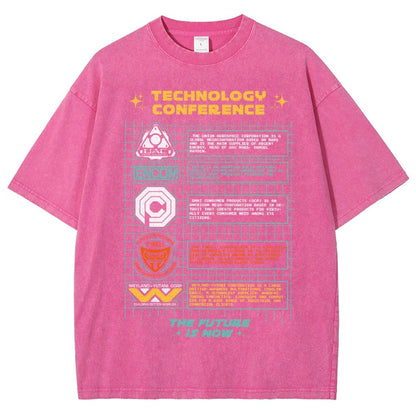 Technology Conference Vintage Distressed T-shirt