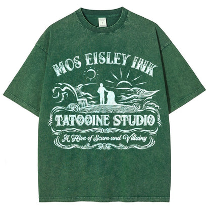 Tattoo-ine Studio Vintage Distressed T-shirt