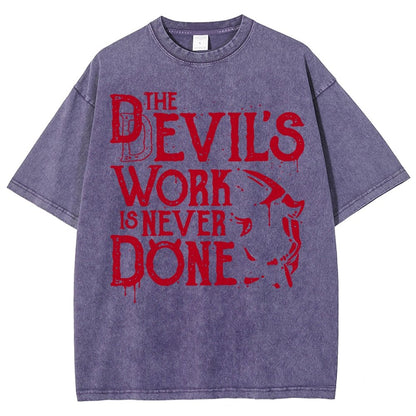 Never Done Vintage Distressed T-shirt