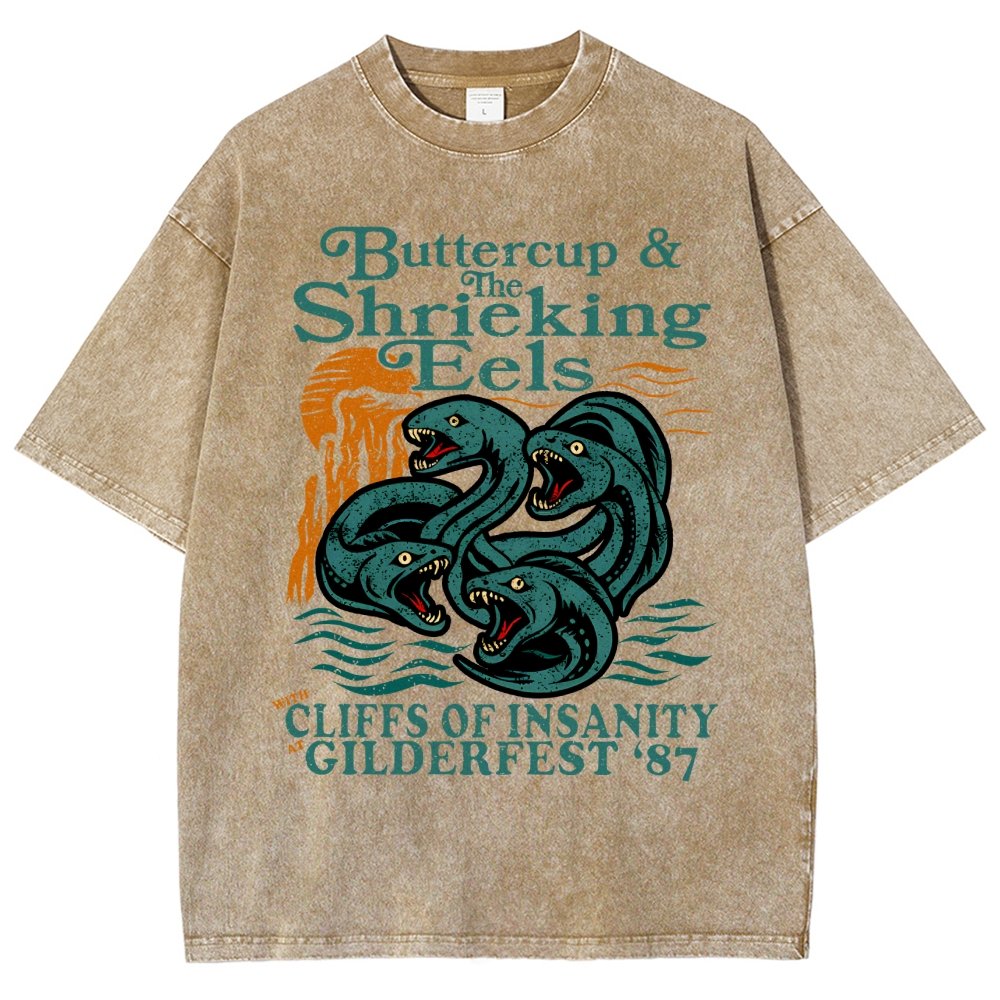 Buttercup & the Shrieking Eels at Harmonyfest Vintage Distressed T-shirt