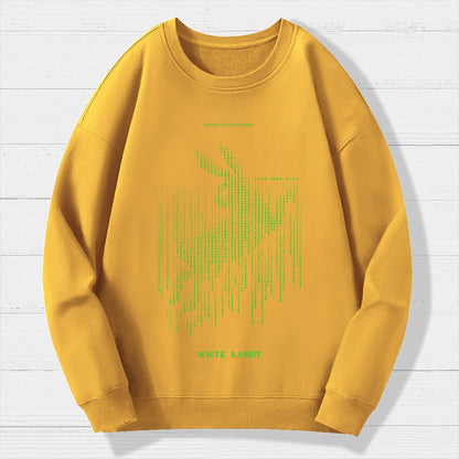 White Rabbit Geek Cotton Sweatshirt