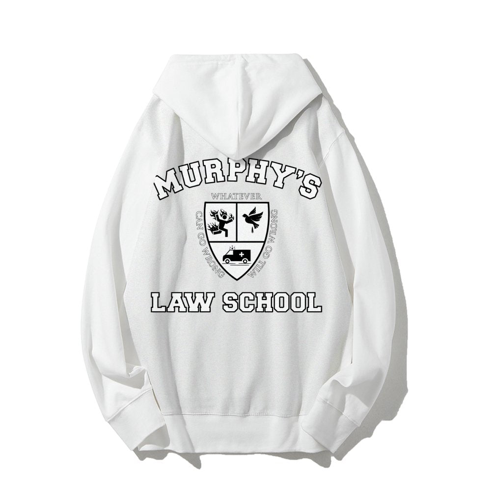 Murphy's Law School  Academic Printed Back Unisex Cotton Hoodie