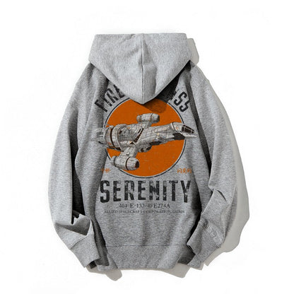 Retro Smugglers Nerdy Printed Back Cotton Hoodie