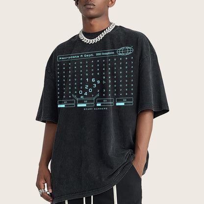 Scary Numbers Vintage Distressed T-shirt
