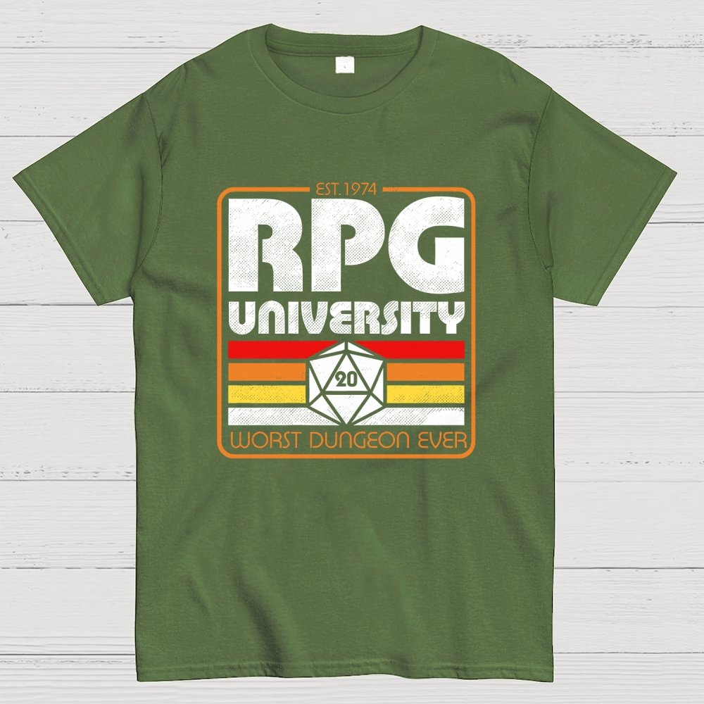 RPG University Vintage Geek T-Shirt