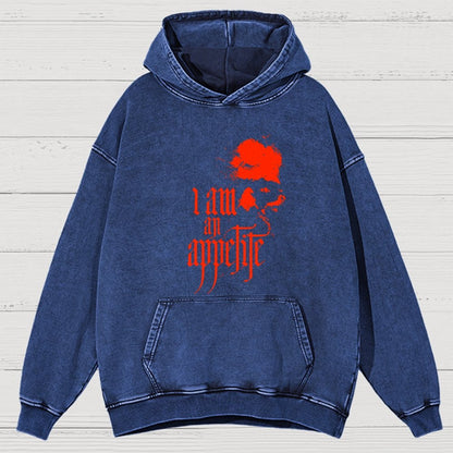 I Am An Appetite Vintage Distressed Hoodie