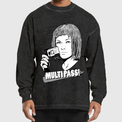 MULTIPASS! Washed Long Sleeve Tee